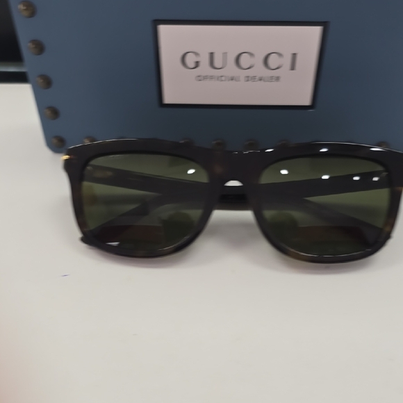 Gucci Dark Tortoise Sunglasses for Men - Picture 1 of 4